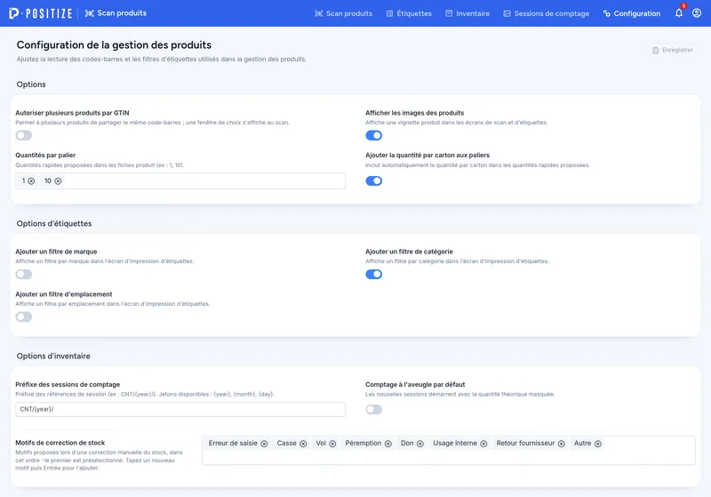 Configuration du module